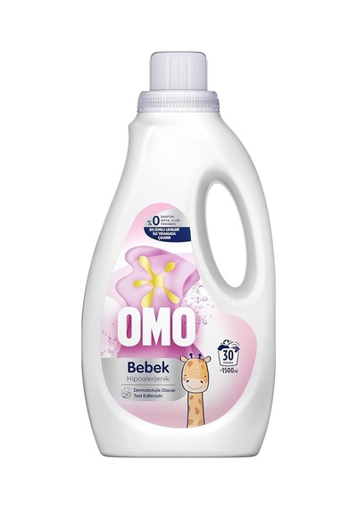 Omo Bebek Sıvı Çamaşır Deterjanı 1500 Ml X 2 Adet Yeni Ambalaj 1500 ML