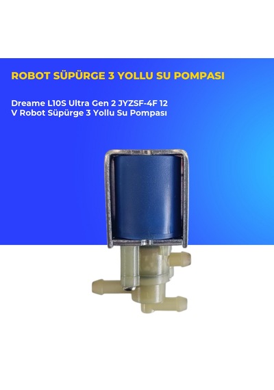 Dreame L10s Ultra Gen 2 Jyzsf-4f 12 V Robot Süpürge 3 Yollu Su Pompası