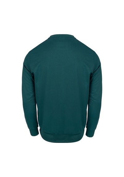 Maraton Comfort Erkek Bisiklet Yaka Yeşil Sweatshirt Yeşil