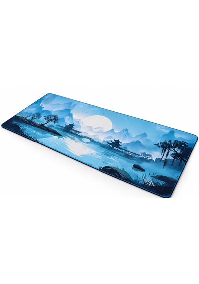 Razador Azure Serenity 90x40 Cm Xxl Gaming Profesyonel 1. Sınıf Oyuncu Mouse Pad Kaymaz Taban 4 Mm Mousepad