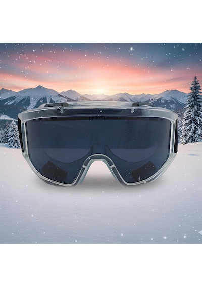 2 Adet Kayak Gözlüğü Füme Ventilli Güneş Kar Koruyucu Gözlük Uv Korumalı Snowboard Glasses Gözlük Füme