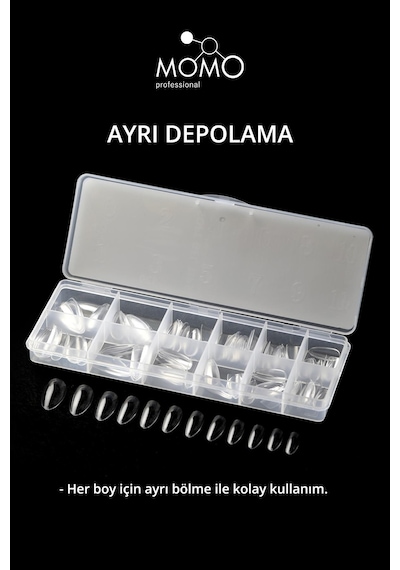 Momo Professional Tırnak Soft Gel Tips 120 Ad. Badem