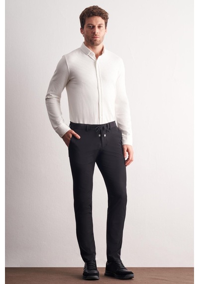 İmza Siyah Yan Cep Düz Paça Slim Fit Chino Casual Pantolon 1003255158 Siyah İmza Siyah Yan Cep Düz Paça Slim Fit Chino Casual Pantolon 1003255158 Siyah