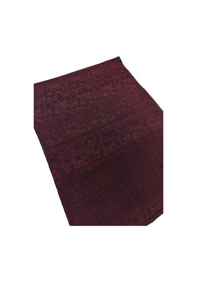 Mim Eşarp Mısırlı Eşarpları Parıltılı Elegance Monogram Prenses Şal Bordo