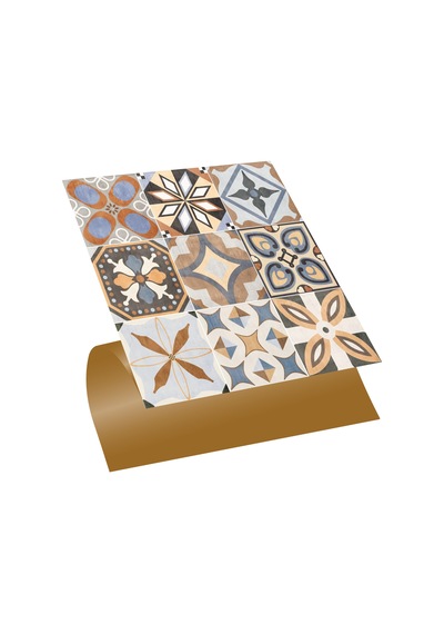 Tink KENDİNDEN YAPIŞKANLI KARMA AFRİKA DESENLİ PVC KARO 30X30 CM