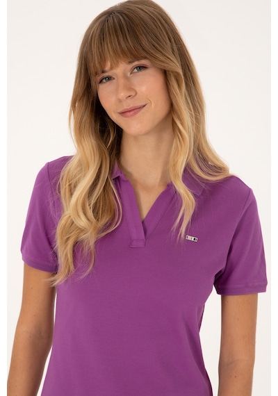 U.s. Polo Assn. Kadın Menekşe Tişört 50320032-vr037 Menekse