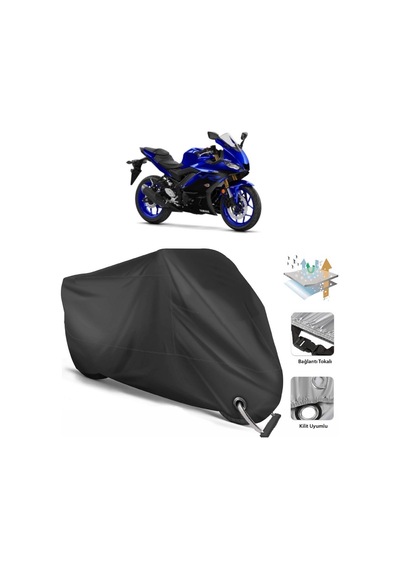 Yamaha Yzf R25 Abs Motor Branda (Bağlantı, Kilit Uyumlu)-Siyah (457277029)