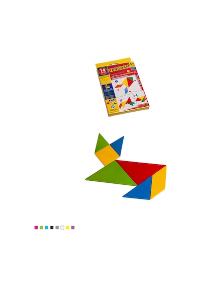 3a Plastik Tangram 14 Parça +4 Yaş
