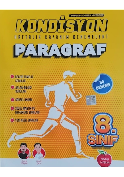 8. Sınıf Kondisyon Paragraf Denemeleri- Newton Yayınları