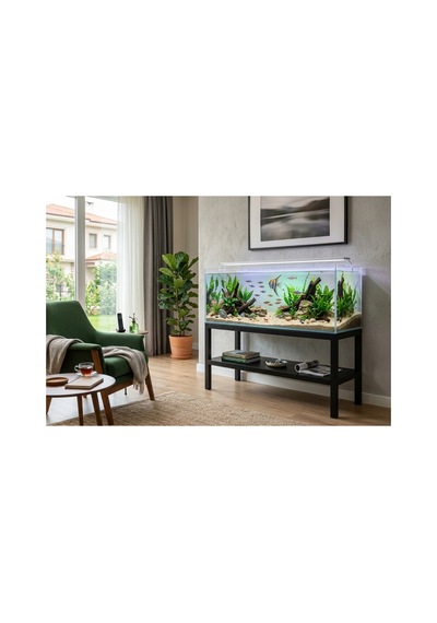 Akyaryum Sehpası Tv Sehpası Tv Ünitesi Kahve Köşesi Raflı Sehpa 120 Cm Siyah - 938828300 Siyah