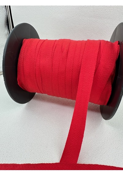 2 Cm Balıksırtı Şerit-5 Metre Kırmızı