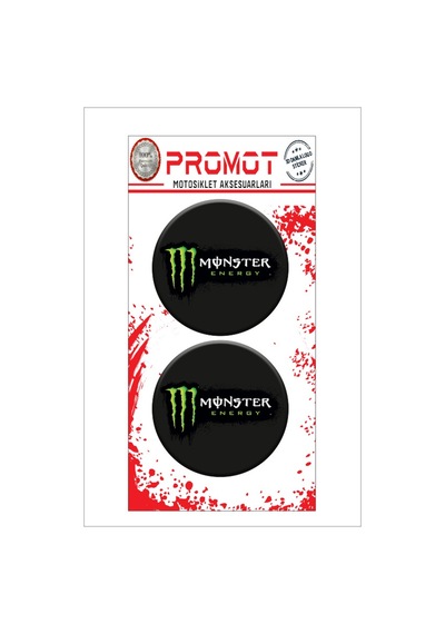 Damla Logo Sticker Monster Kabartmalı 5x5cm 16 Nötr