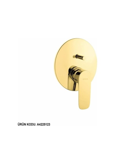 Artema X-Line A4225123 Ankastre Banyo Bataryası Sıva Üstü Altın