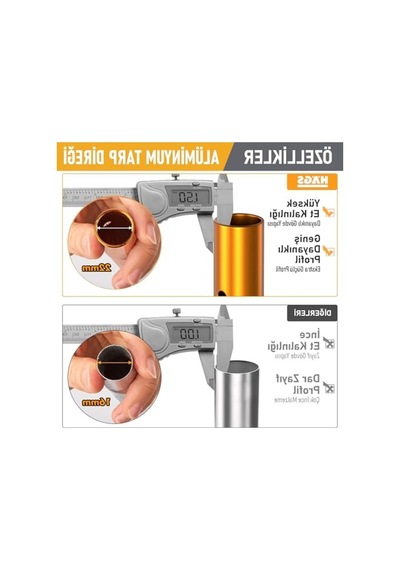 Ayarlanabilir Teleskopik Tarp Direkleri, 2'li Set