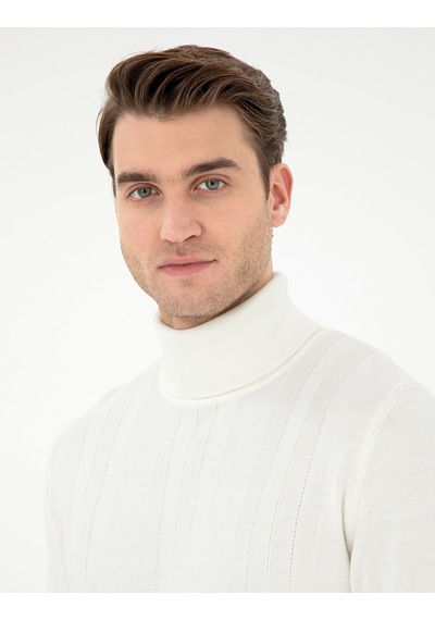Pierre Cardin Erkek Ekru Kazak /triko 50296445-vr019 Ekru
