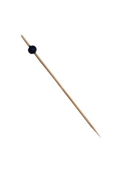 Mini Siyah Toplu Bambu Kürdan 10 Cm 100 Adet Ahşap