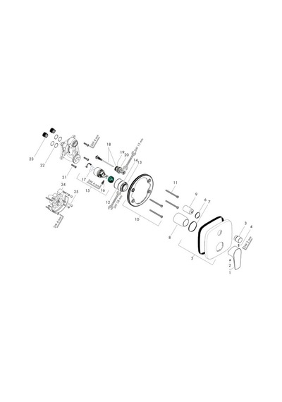 Hansgrohe Talis E Tek Kollu Banyo Bataryası Ankastre Montaj Satin Siyah Siyah