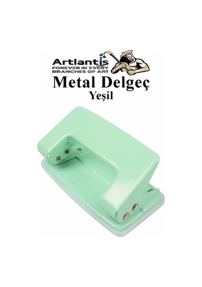 Açık Yeşil Delgeç Metal 1 Adet 10 Sayfa Enerji Tasaruflu Delegeç Perfaratör Kağıt Delgeci 1 Paket Yeşil
