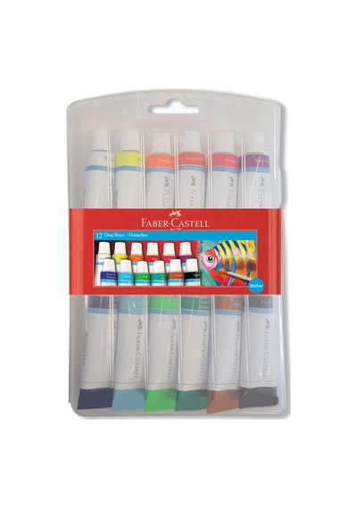 Faber-castell Bls Tüp Guaj Boya 12ml 12 R. Çok Renkli