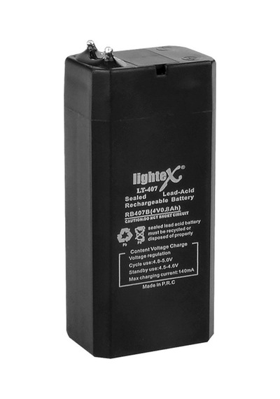 AKÜ 4 VOLT 0.8 AMPER LIGHTEX LT-407