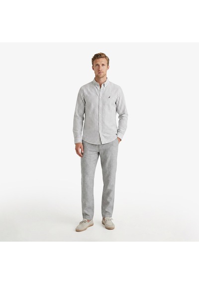 Nautica Erkek Lacivert Regular Fit Çizgili Gömlekçizgiliw65541t