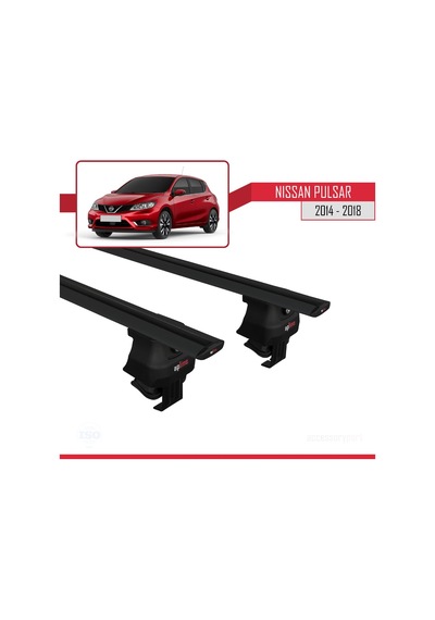 Nissan Pulsar 2014-2018 Arası İle Uyumlu Ace-4 Ara Atkı Tavan Barı Siyah
