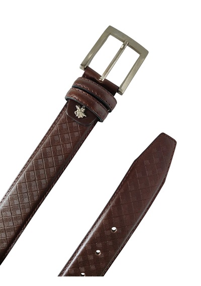 Santa Barbara Polo Racquet Club Santa Barbara Polo & Racquet Club Kahve Ha.deri Erkek Kemer 3,5cm Kahverengi