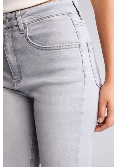 Defacto Crop Flare Fıt Yüksek Bel Gri Jean Pantolon I1912ax26aunm55 Gri-nm55