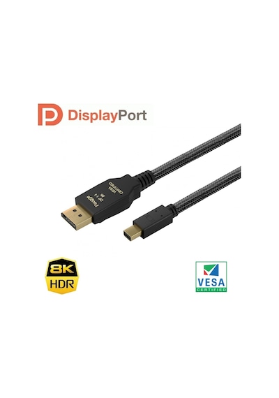 Paugge - Dp 1.4 Vesa Sertifikalı Thunderbolt2 Mini Displayport