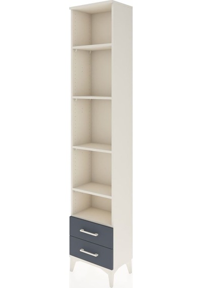 Arges Dolap 5 Raflı 2 Çekmeceli 44x30x221 Aytaşı-antrasit Aytaşı