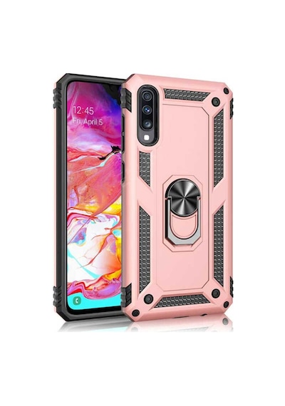 Huawei P Smart Pro Yüzüklü Standli Vega Kilif Ekran Koruyucu 510330721