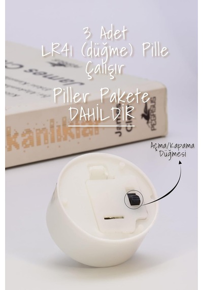 12 Adet Led Mum Tealight Mini Dumansız Pilli Alevli Dekoratif Yapay Mum Işıldak Beyaz 1036-2