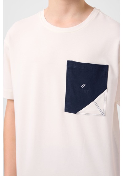 Ekru-lacivert Pamuklu Oversize Fit Dokuma Hafif Esnek Chino Erkek Çocuk Şort Takım - 11278 Ekru Ekru-lacivert Pamuklu Oversize Fit Dokuma Hafif Esnek Chino Erkek Çocuk Şort Takım - 11278 Ekru