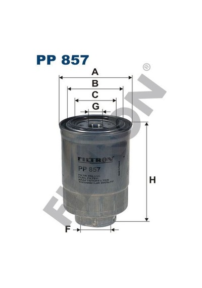 FILTRON PP857 YAKIT FİLTRESİ NISSAN ALMERA-XTRAIL 2.2Dİ-DCİ 01-P