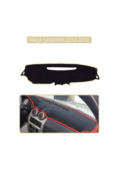 Dacıa Sandero 2010-2015torpido Koruma Halısı Bej Kenar