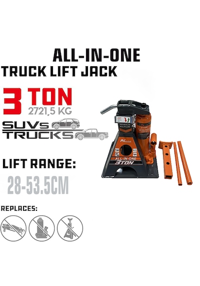 Fk Frıko 3ton Truck Jack Krıko Şişe Kriko Ve Sehpa Kriko Set