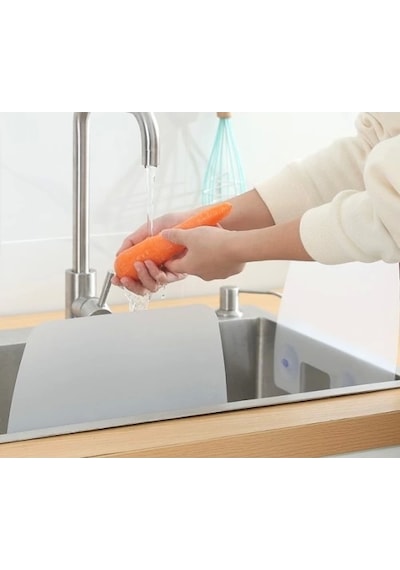 Lavabo Ve Ocak Sıçrama Önleyici Vantuzlu Kalkan Şeffaf