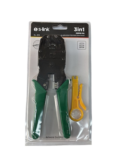 S-link Sl-315 Rj-45 / Rj-12 / Rj-11 Üçlü Sıkma Pensesi