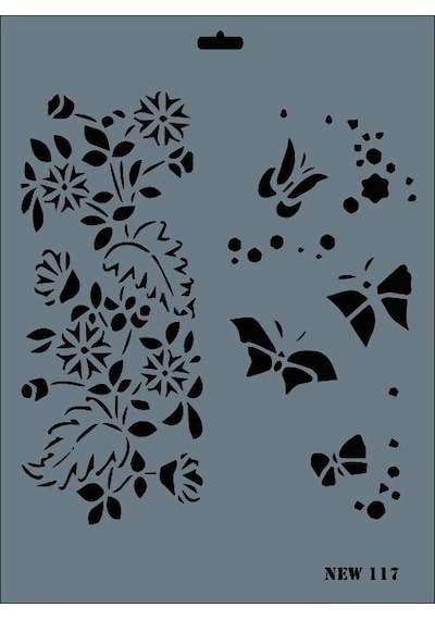 Mey İthalat Rich New Seri N-117 Stencil 35x25 Cm