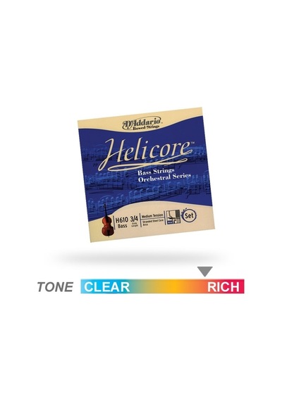 Daddarıo H610 Kontrabas Tel Seti, Helıcore, Scale 3/4, Double Ba