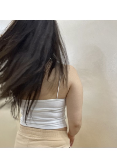 Kadın Pamuklu Crop Top Askılı Büstiyer