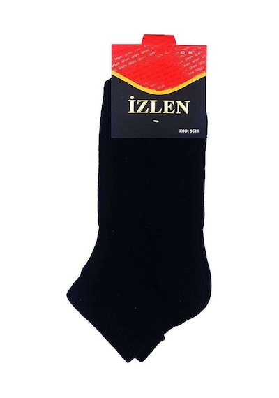 Royaleks Siyah Erkek Kısa Spor Çorap 12 Çift