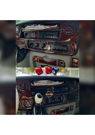 Renault Master 2 Gül Desenli Maun,Torpido Trim Maun Kaplama, Konsol Kaplama (Maun Gül Desen)