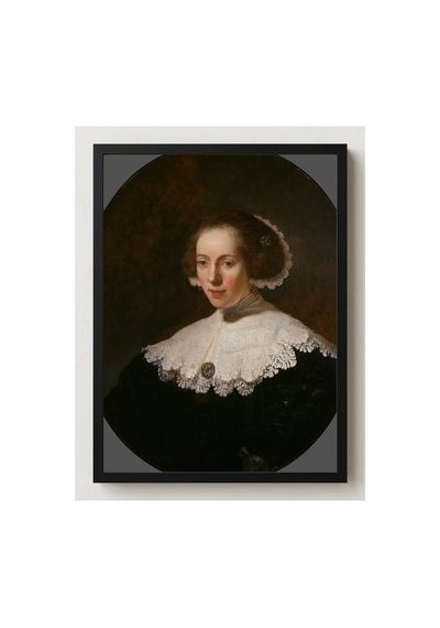 Klasik Sanat Rembrandt Kadın Portresi Çerçevesiz Poster 21x30 Cm A4 Tablo Klasik Sanat Yağlı Boya