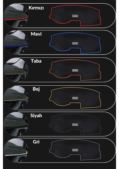 Hyundai Accent Admire/milenium 2000-2006 Torpido Örtüsü Güneşten, Isıdan, Çatlamadan Korur F91 Torpido Halısı