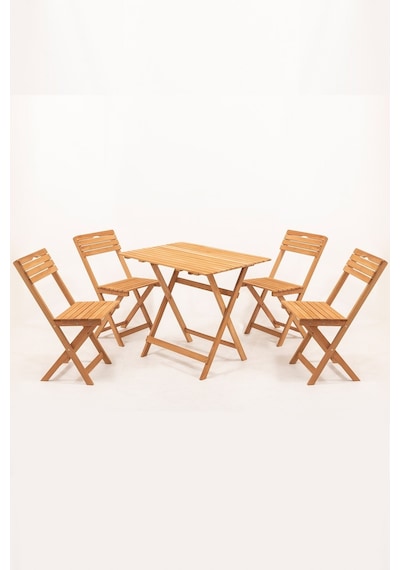 4+1 Minderli Balkon Bahçe Mutfak Bistro Set Katlanır Masa-sandaly