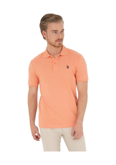 U.S. Polo Assn. Erkek Polo Yaka T-shirt Somon