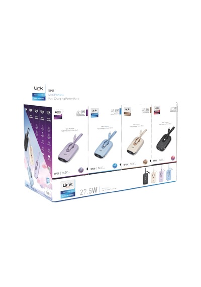 Linktech Mp09 9600 Mah Type-c / Lightning Kablolu 22.5w Powerbank Pd3.0 Krem
