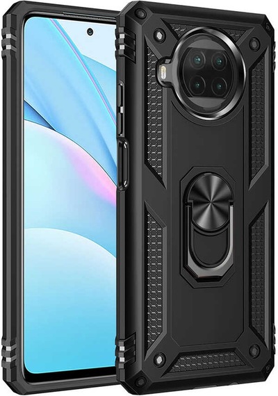 Xiaomi Redmi Note 9 Pro 5g Kılıf Zore Vega Kapak Siyah