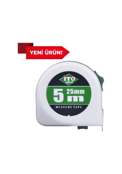 İto Çok Kaliteli Şaşmaz Kırılmaz 25 Mm Genişlik El Kesmeyen 5 Metre Şerit Metre